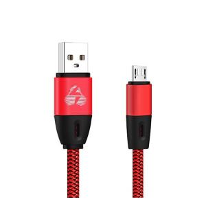 POWERTECH Καλώδιο USB σε Micro USB eco flat PTR-0034 copper 1m, κόκκινο | Αξεσουάρ κινητών | elabstore.gr