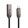 POWERTECH Καλώδιο USB σε Micro USB ele zinc PTR-0039 copper, 1m, μαύρο | Αξεσουάρ κινητών | elabstore.gr