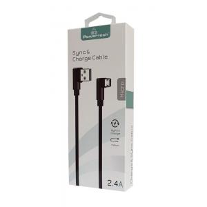 POWERTECH Καλώδιο USB σε Micro USB game 90 PTR-0042 copper, 1m, μαύρο | eLabstore.gr POWERTECH Καλώδιο USB σε Micro USB game 90 PTR-0042 copper, 1m, μαύρο | Αξεσουάρ κινητών | elabstore.gr