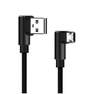 POWERTECH Καλώδιο USB σε Micro USB game 90 PTR-0042 copper, 1m, μαύρο | Αξεσουάρ κινητών | elabstore.gr