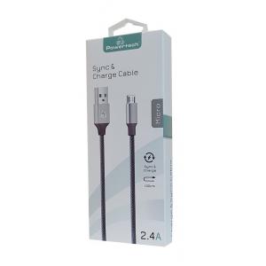 POWERTECH Καλώδιο USB σε Micro USB eco small PTR-0046 copper, 1m, ασημί | eLabstore.gr POWERTECH Καλώδιο USB σε Micro USB eco small PTR-0046 copper, 1m, ασημί | Αξεσουάρ κινητών | elabstore.gr