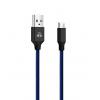 POWERTECH Καλώδιο USB σε Micro USB eco small PTR-0047 copper, 1m, μπλέ | Αξεσουάρ κινητών | elabstore.gr