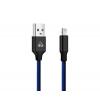POWERTECH Καλώδιο USB σε Lightning eco small PTR-0050 copper, 1m, μπλε | Αξεσουάρ κινητών | elabstore.gr