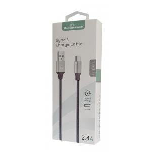 POWERTECH Καλώδιο USB σε Type C eco small PTR-0052 copper, 1m, ασημί | eLabstore.gr POWERTECH Καλώδιο USB σε Type-C eco small PTR-0052 copper, 1m, ασημί | Αξεσουάρ κινητών | elabstore.gr