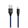 POWERTECH Καλώδιο USB σε Type C eco small PTR-0053 copper, 1m, μπλέ | Αξεσουάρ κινητών | elabstore.gr