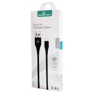 POWERTECH Καλώδιο USB σε Micro USB eco PTR-0056 copper, 1m , μαύρο | eLabstore.gr POWERTECH Καλώδιο USB σε Micro USB eco PTR-0056 copper, 1m , μαύρο | Αξεσουάρ κινητών | elabstore.gr