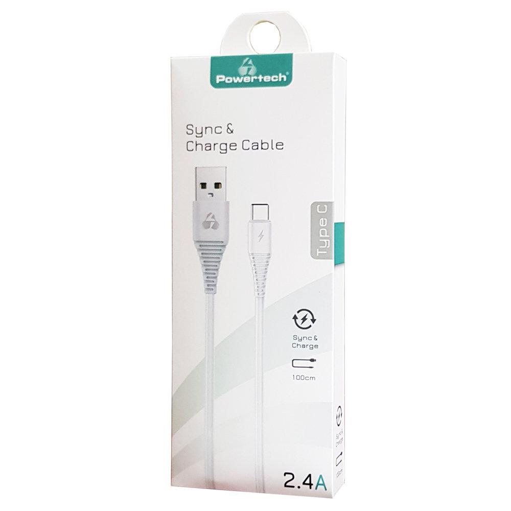 POWERTECH Καλώδιο USB σε Type C eco PTR-0060 copper, 1m , λευκό | eLabstore.gr POWERTECH Καλώδιο USB σε Type-C eco PTR-0060 copper, 1m , λευκό | Αξεσουάρ κινητών | elabstore.gr
