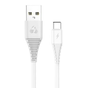 POWERTECH Καλώδιο USB σε Type-C eco PTR-0060 copper, 1m , λευκό | Αξεσουάρ κινητών | elabstore.gr