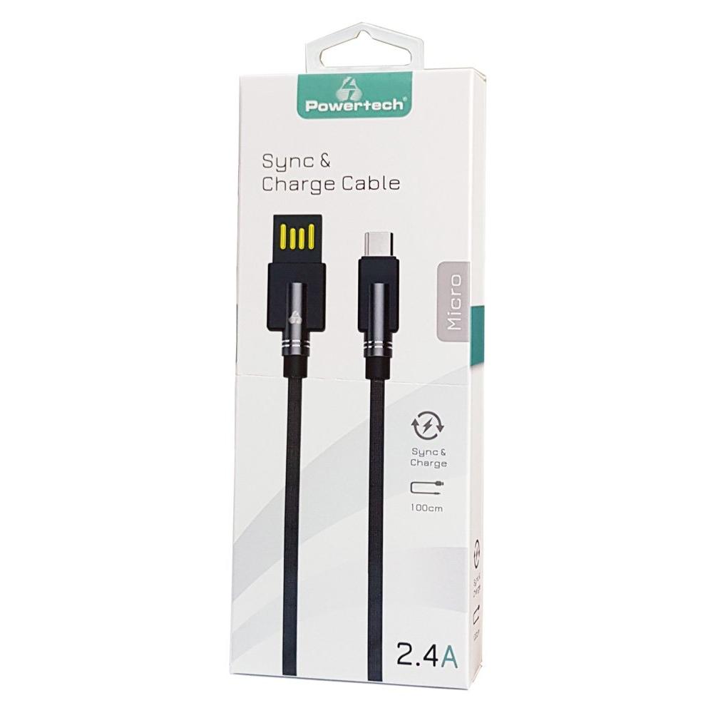 POWERTECH Καλώδιο USB σε Micro USB dual ele PTR-0062 copper, 1m, μαύρο | eLabstore.gr POWERTECH Καλώδιο USB σε Micro USB dual ele PTR-0062 copper, 1m, μαύρο | Αξεσουάρ κινητών | elabstore.gr