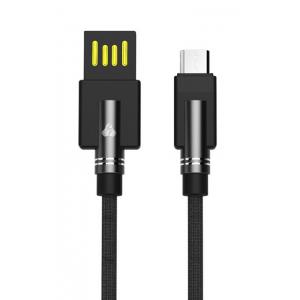 POWERTECH Καλώδιο USB σε Micro USB dual ele PTR-0062 copper, 1m, μαύρο | Αξεσουάρ κινητών | elabstore.gr
