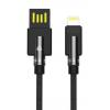 POWERTECH Καλώδιο USB σε Lightning dual ele PTR-0063 copper, 1m, μαύρο | Αξεσουάρ κινητών | elabstore.gr
