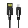 POWERTECH Καλώδιο USB σε Type-C dual ele PTR-0064 copper, 1m, μαύρο | Αξεσουάρ κινητών | elabstore.gr