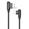 POWERTECH Καλώδιο USB σε Micro USB game 90 PTR-0065 copper, 1m, μαύρο | Αξεσουάρ κινητών | elabstore.gr