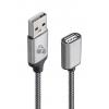 POWERTECH Καλώδιο USB (M) σε USB (F), prime, 480Mbps, 1.5m, γκρι | Αξεσουάρ κινητών | elabstore.gr