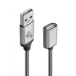 POWERTECH Καλώδιο USB (M) σε USB (F), prime, 480Mbps, 1.5m, γκρι | Αξεσουάρ κινητών | elabstore.gr