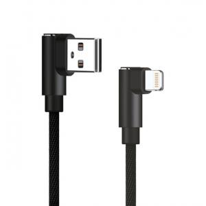 POWERTECH Καλώδιο USB σε Lightning game 90 PTR-0078 copper, 1m, μαύρο | Αξεσουάρ κινητών | elabstore.gr