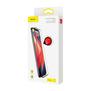 BASEUS tempered glass 3D για iPhone XS Max SGAPIPH61-TE01, 0.23mm | Αξεσουάρ κινητών | elabstore.gr