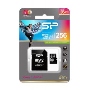 SILICON POWER Κάρτα Μνήμης Elite microSDXC UHS-1, 256GB, Class 10 | Συνοδευτικά PC | elabstore.gr