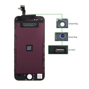 TIANMA High Copy LCD για iPhone 6G, Camera-Sensor ring, ear mesh, Black | Service | elabstore.gr