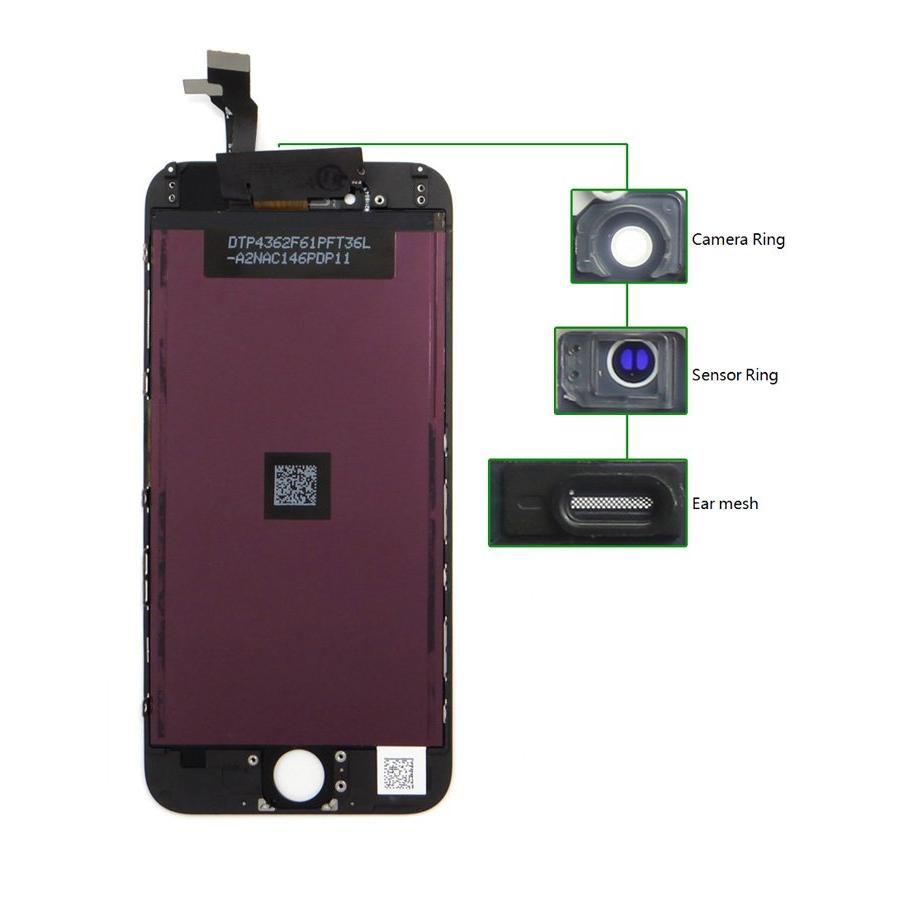 TIANMA High Copy LCD για iPhone 6G, Camera-Sensor ring, ear mesh, Black | eLabstore.gr TIANMA High Copy LCD για iPhone 6G, Camera-Sensor ring, ear mesh, Black | Service | elabstore.gr