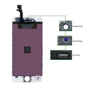 TIANMA High Copy LCD για iPhone 6G, Camera-Sensor ring, ear mesh, White | Service | elabstore.gr