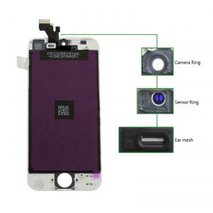 TIANMA High Copy LCD για iPhone 5S, Camera-Sensor ring, ear mesh, White | Service | elabstore.gr