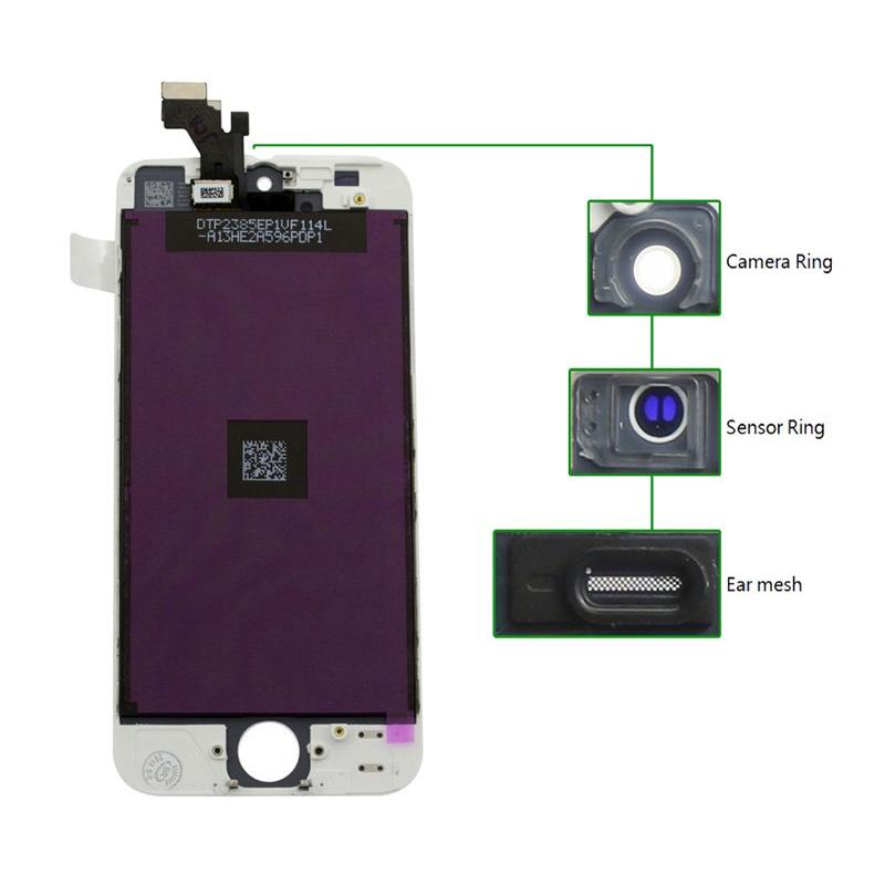TIANMA High Copy LCD για iPhone 5S, Camera-Sensor ring, ear mesh, White | eLabstore.gr TIANMA High Copy LCD για iPhone 5S, Camera-Sensor ring, ear mesh, White | Service | elabstore.gr