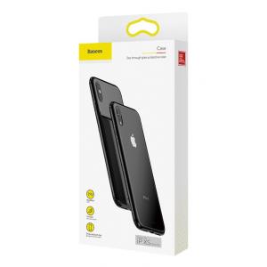 BASEUS θήκη See-through για iPhone XS WIAPIPH58-YS01, μαύρο | Αξεσουάρ κινητών | elabstore.gr