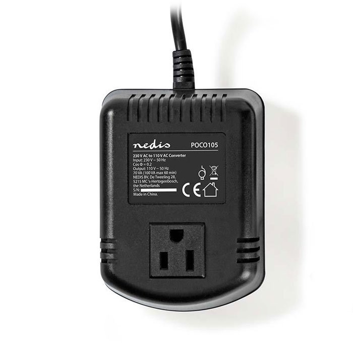 NEDIS POCO105 Power Converter 230 V AC - 110V AC 100 W Earthed USA Output | eLabstore.gr NEDIS POCO105 Power Converter 230 V AC - 110V AC 100 W Earthed USA Output | ΜΠΑΤΑΡΙΕΣ / ENERGY | elabstore.gr