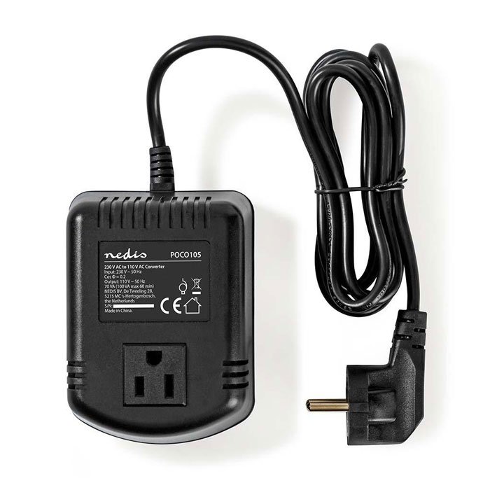 NEDIS POCO105 Power Converter 230 V AC - 110V AC 100 W Earthed USA Output | eLabstore.gr NEDIS POCO105 Power Converter 230 V AC - 110V AC 100 W Earthed USA Output | ΜΠΑΤΑΡΙΕΣ / ENERGY | elabstore.gr