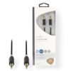 NEDIS CABW22000AT100 Stereo Audio Cable 3.5 mm Male - 3.5 mm Male 10 m Anthracit | ΚΑΛΩΔΙΑ / ADAPTORS | elabstore.gr