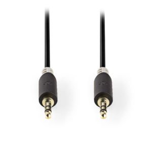 NEDIS CABW22000AT100 Stereo Audio Cable 3.5 mm Male - 3.5 mm Male 10 m Anthracit | ΚΑΛΩΔΙΑ / ADAPTORS | elabstore.gr