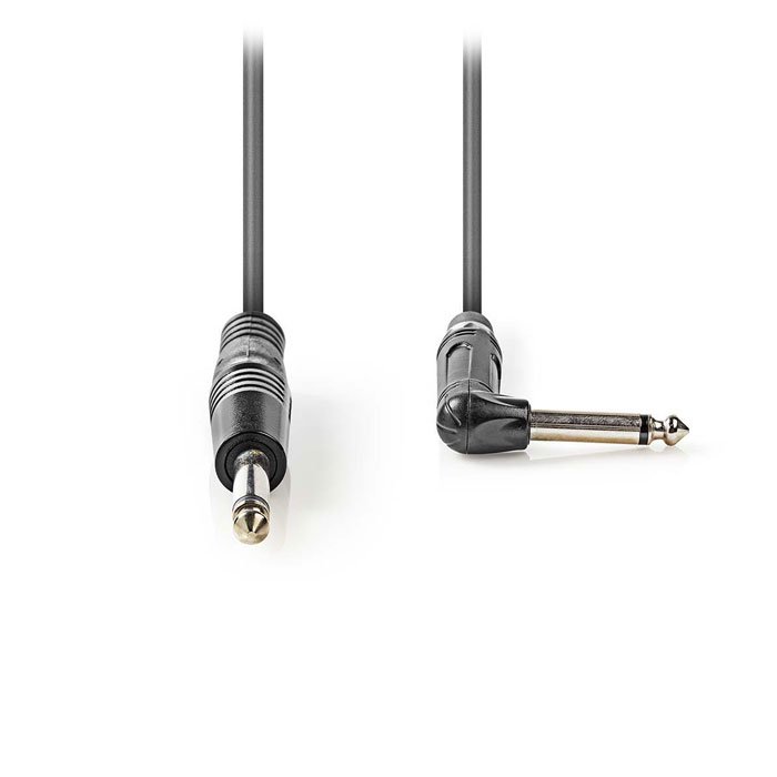 NEDIS COTH23005GY15 Unbalanced Audio Cable 6.35 mm Male - 6.35 mm Male Angled 1. | eLabstore.gr NEDIS COTH23005GY15 Unbalanced Audio Cable 6.35 mm Male - 6.35 mm Male Angled 1. | ΚΑΛΩΔΙΑ / ADAPTORS | elabstore.gr