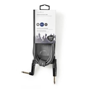 NEDIS COTH23005GY30 Unbalanced Audio Cable 6.35 mm Male - 6.35 mm Male Angled 3. | ΚΑΛΩΔΙΑ / ADAPTORS | elabstore.gr