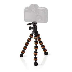 NEDIS GPOD3200BK Mini Tripod Max 1 kg 26.0 cm Flexible Black/Orange | ΕΙΚΟΝΑ / ΗΧΟΣ | elabstore.gr