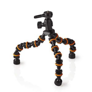 NEDIS GPOD3200BK Mini Tripod Max 1 kg 26.0 cm Flexible Black/Orange | ΕΙΚΟΝΑ / ΗΧΟΣ | elabstore.gr