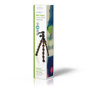 NEDIS GPOD3200BK Mini Tripod Max 1 kg 26.0 cm Flexible Black/Orange | ΕΙΚΟΝΑ / ΗΧΟΣ | elabstore.gr