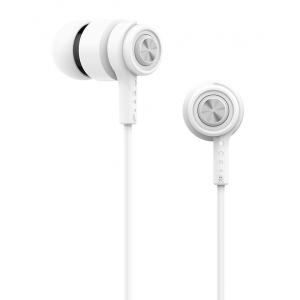 CELEBRAT Earphones CLB-V1-WH με μικρόφωνο, 10mm, 3.5mm, 1.2m, λευκό | Αξεσουάρ κινητών | elabstore.gr