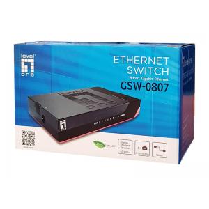 LEVELONE GbE Switch GSW-0807, 8-port 10/100/1000Mbps, Jumbo 9K, Ver. 5.0 | Δικτυακά | elabstore.gr