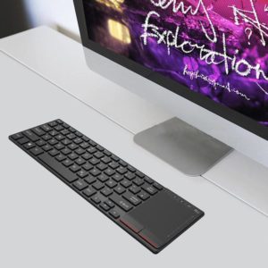 RIITEK Ασύρματο πληκτρολόγιο mini RT-K22-BK με touchpad, 2.4GHz, μαύρο | Συνοδευτικά PC | elabstore.gr