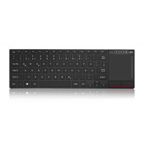RIITEK Ασύρματο πληκτρολόγιο mini RT-K22-BK με touchpad, 2.4GHz, μαύρο | Συνοδευτικά PC | elabstore.gr