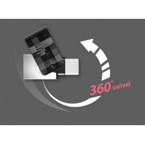 SILICON POWER Dual USB Flash Drive C31, USB 3.1 & Type-C, 128GB, μαύρο | Συνοδευτικά PC | elabstore.gr