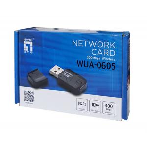 LEVELONE Wireless USB Network Adapter N300 WUA-0605, 300Mbps, Ver. 2.0 | Δικτυακά | elabstore.gr