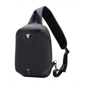 ARCTIC HUNTER τσάντα Crossbody XB0049-BK, αδιάβροχη, USB, μαύρη | Οικιακές & Προσωπικές Συσκευές | elabstore.gr
