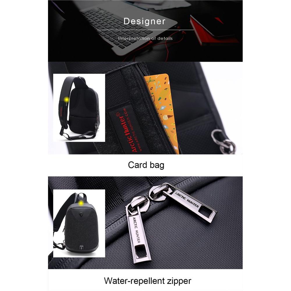 ARCTIC HUNTER τσάντα Crossbody XB0049-BK, αδιάβροχη, USB, μαύρη | eLabstore.gr ARCTIC HUNTER τσάντα Crossbody XB0049-BK, αδιάβροχη, USB, μαύρη | Οικιακές & Προσωπικές Συσκευές | elabstore.gr