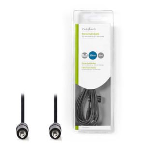 NEDIS CAGB22000BK20 Stereo Audio Cable 3.5 mm Male - 3.5 mm Male 2.0m Black | ΚΑΛΩΔΙΑ / ADAPTORS | elabstore.gr