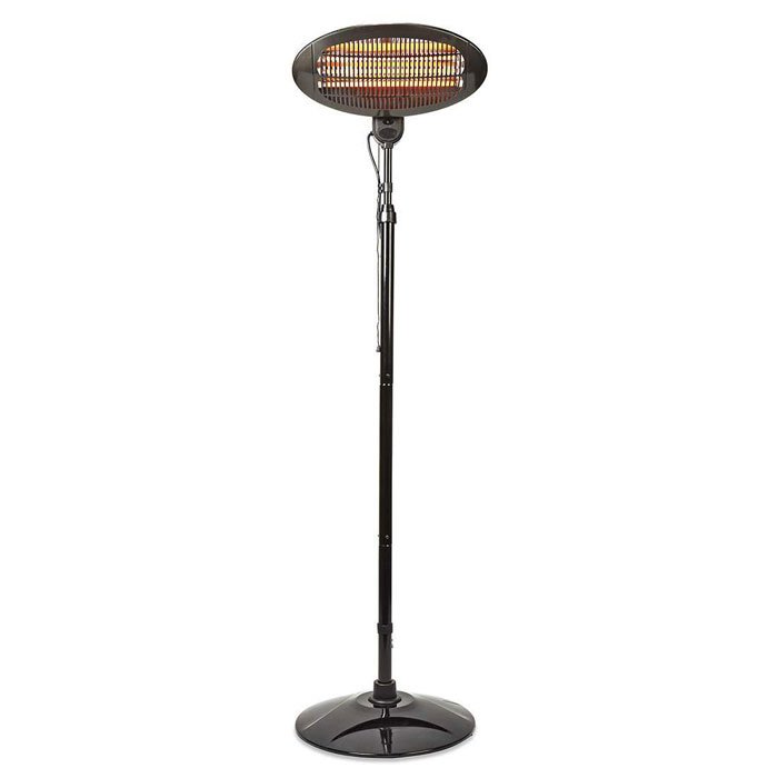 NEDIS HTPA12EBK Patio Heater With Pole 190 cm 650/1300/2000W IPX4 | ΜΙΚΡΟΣΥΣΚΕΥΕΣ / ΕΠΟΧΙΑΚΑ / ΛΕΥΚΕΣ ΣΥΣΚΕΥΕΣ | elabstore.gr