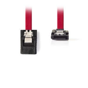 NEDIS CCGP73155RD05 SATA 3Gb/s data cable SATA 7-pin Female with Lock-SATA 7-pin | ΚΑΛΩΔΙΑ / ADAPTORS | elabstore.gr