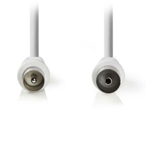 NEDIS CSGP40000WT50 Coax Cable 90dB IEC (Coax) Male - IEC (Coax) Female 5.0 m Wh | ΚΑΛΩΔΙΑ / ADAPTORS | elabstore.gr