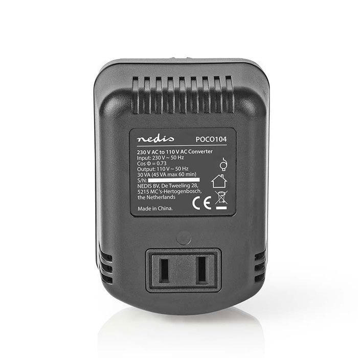 NEDIS POCO104 Power Converter 230 V AC - 110V AC 45 W Unearthed USA Output | eLabstore.gr NEDIS POCO104 Power Converter 230 V AC - 110V AC 45 W Unearthed USA Output | ΜΠΑΤΑΡΙΕΣ / ENERGY | elabstore.gr